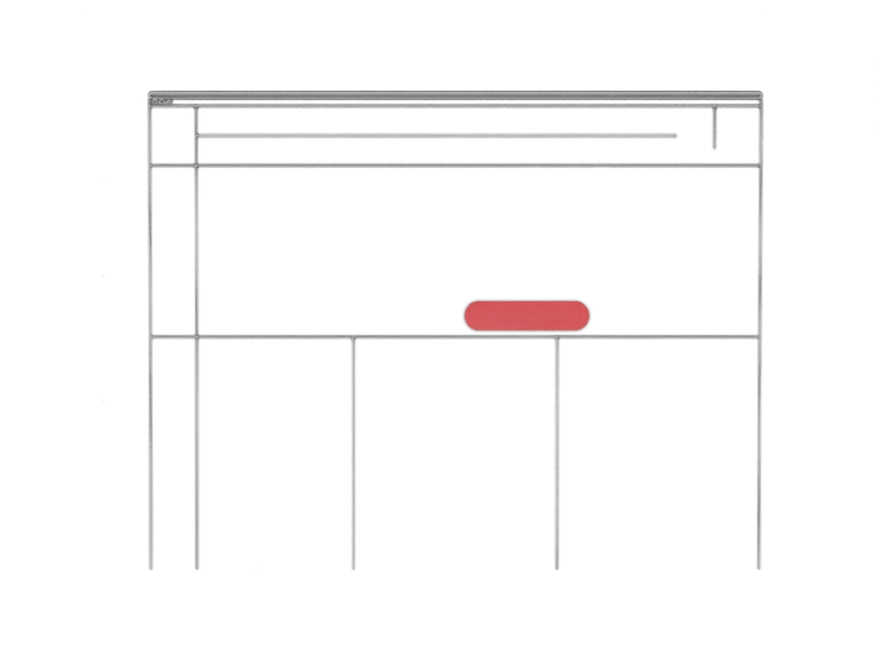 Schéma d'une page structurée en blocs menant à un point de contact : le site convertit la visite en demande.