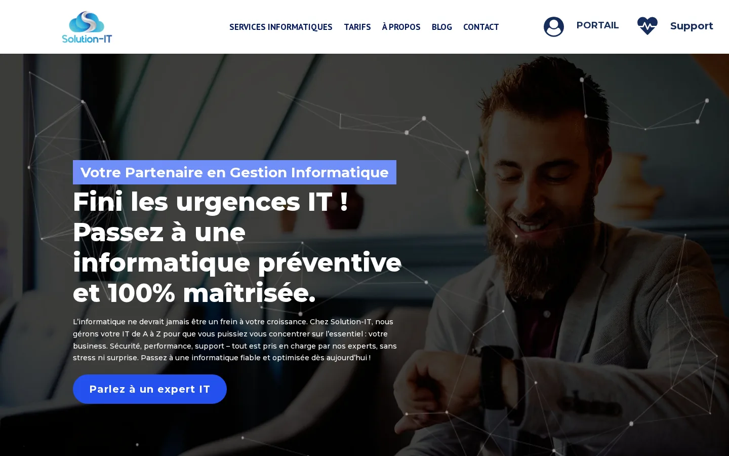 Site de Solution IT, infogérance informatique